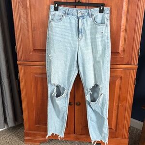 American Eagle Outfitters Curvy Mom Jean Strigid size 12